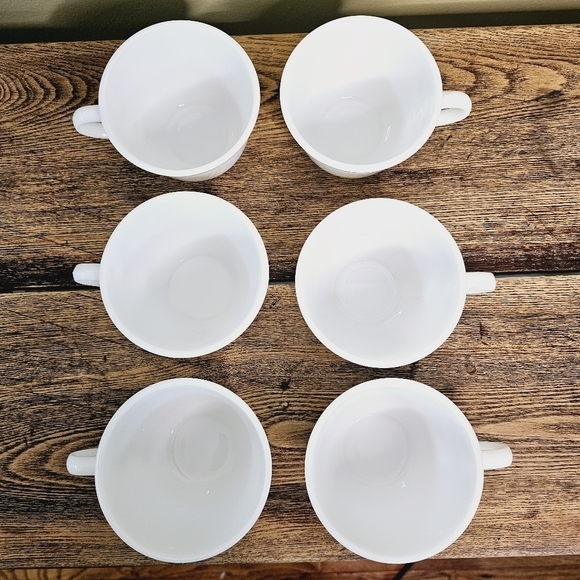 Vintage 1970s PYREX Opal Tea Cup Coffee Mug - set of 6 - Picture 4 of 5